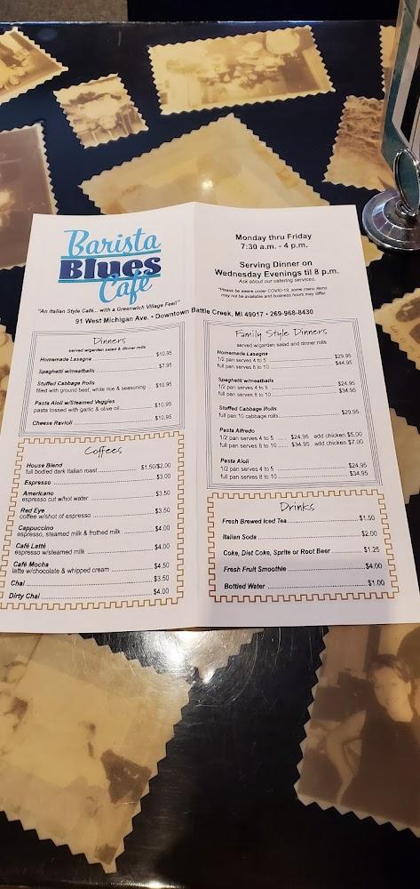 Barista Blues Cafe Menu image 2